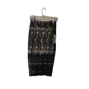 Elegant Black Lace Skirt